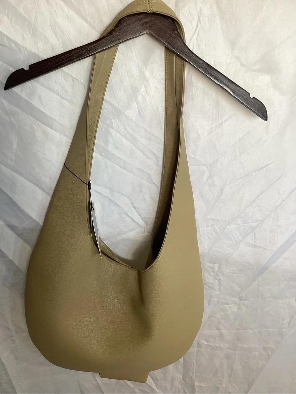 BCBG Olive Taupe Shoulder Hobo Bag with Pouch